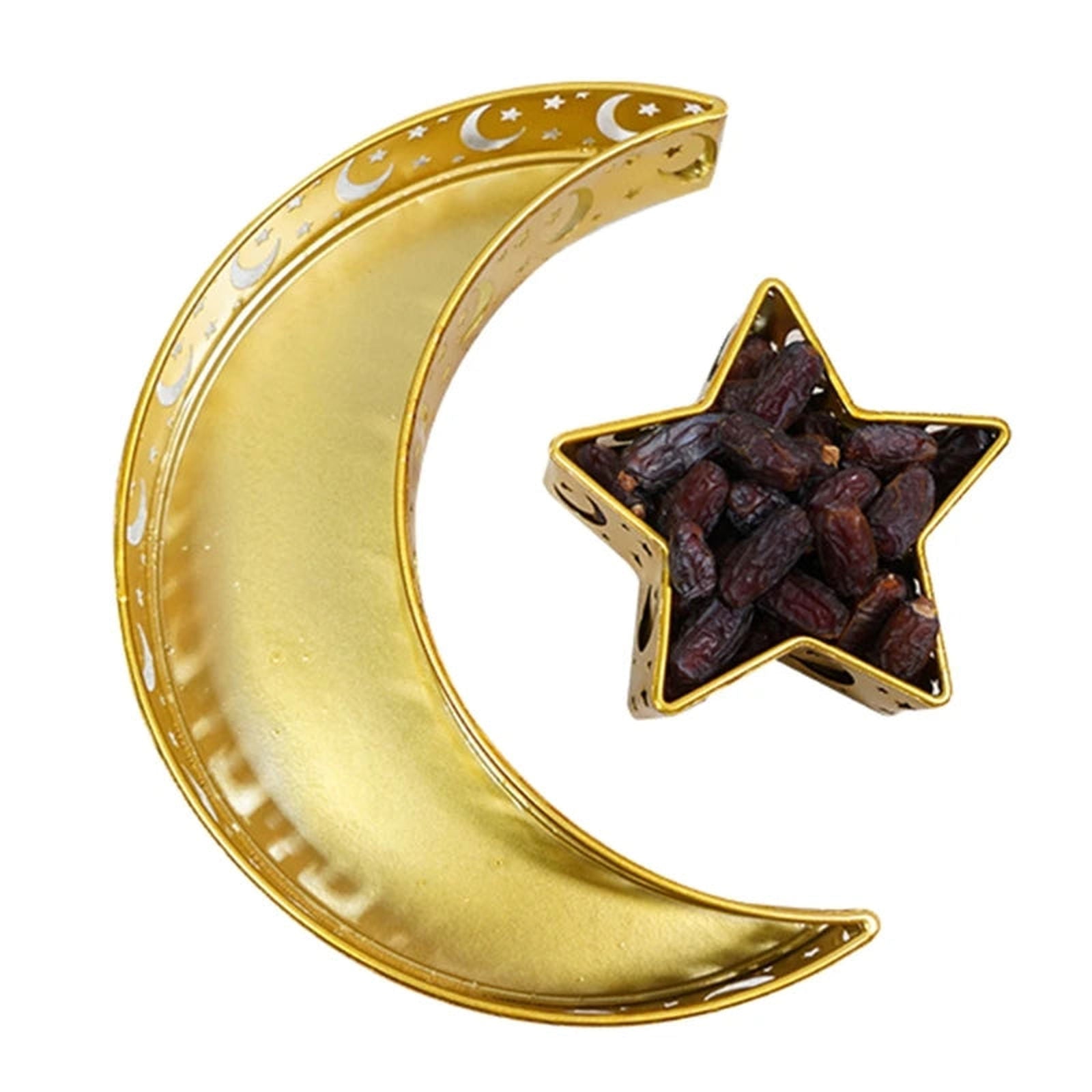 Ramadan Moon Star Tray , Eid Moon Star Serving Tray